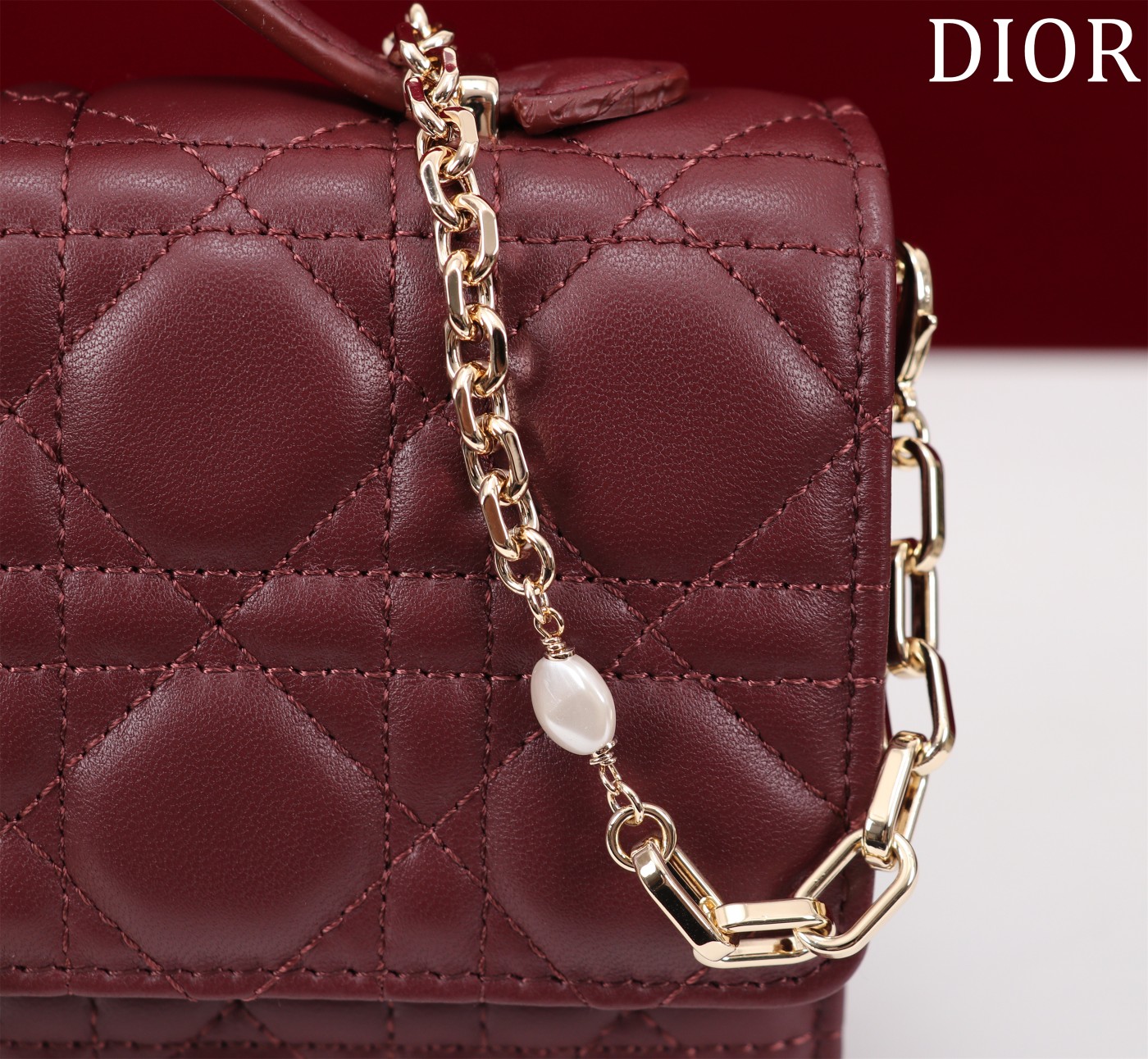 My Dior Mini Bag Bordeaux Cannage Lambskin